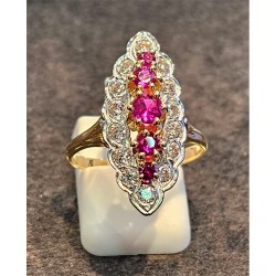 Bague or 750/1000 marquise...