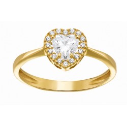 Bague or 750/1000 BA COEUR...